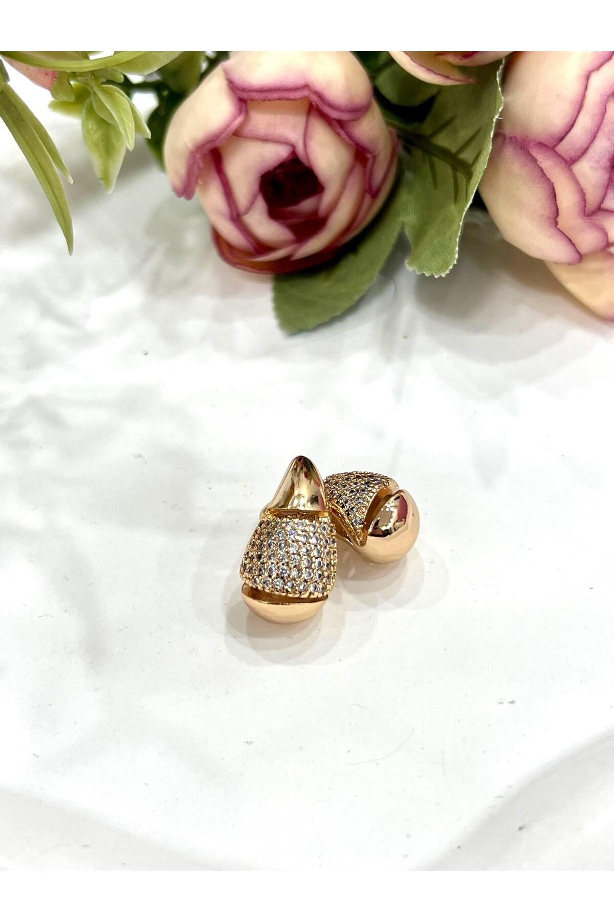 Zirkon Taşlı Damla VIP Xuping Küpe - Görsel 2