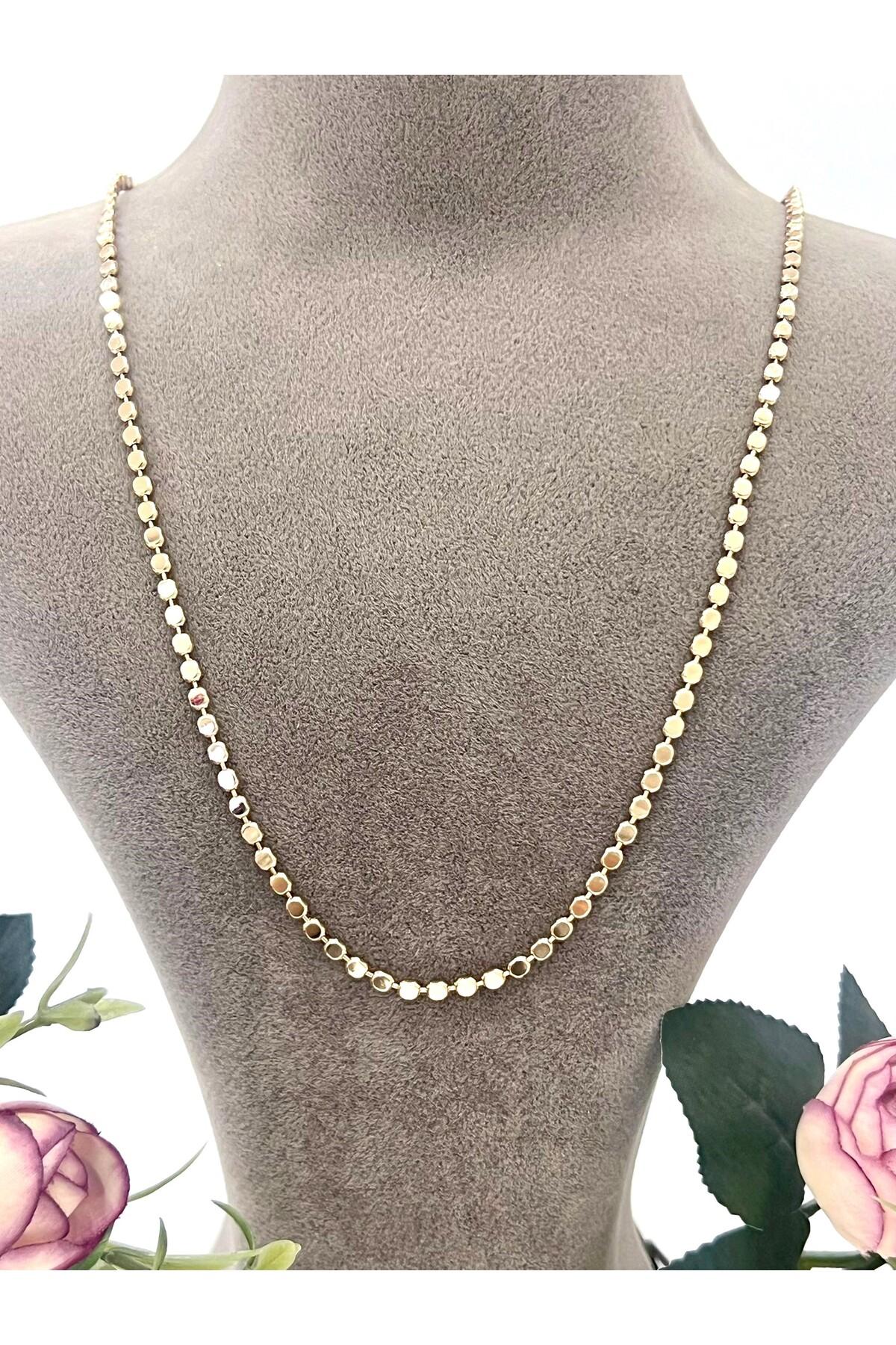 XUPING Ezme Zincir Çelik Kolye (18k Rose - 60cm) - Görsel 3