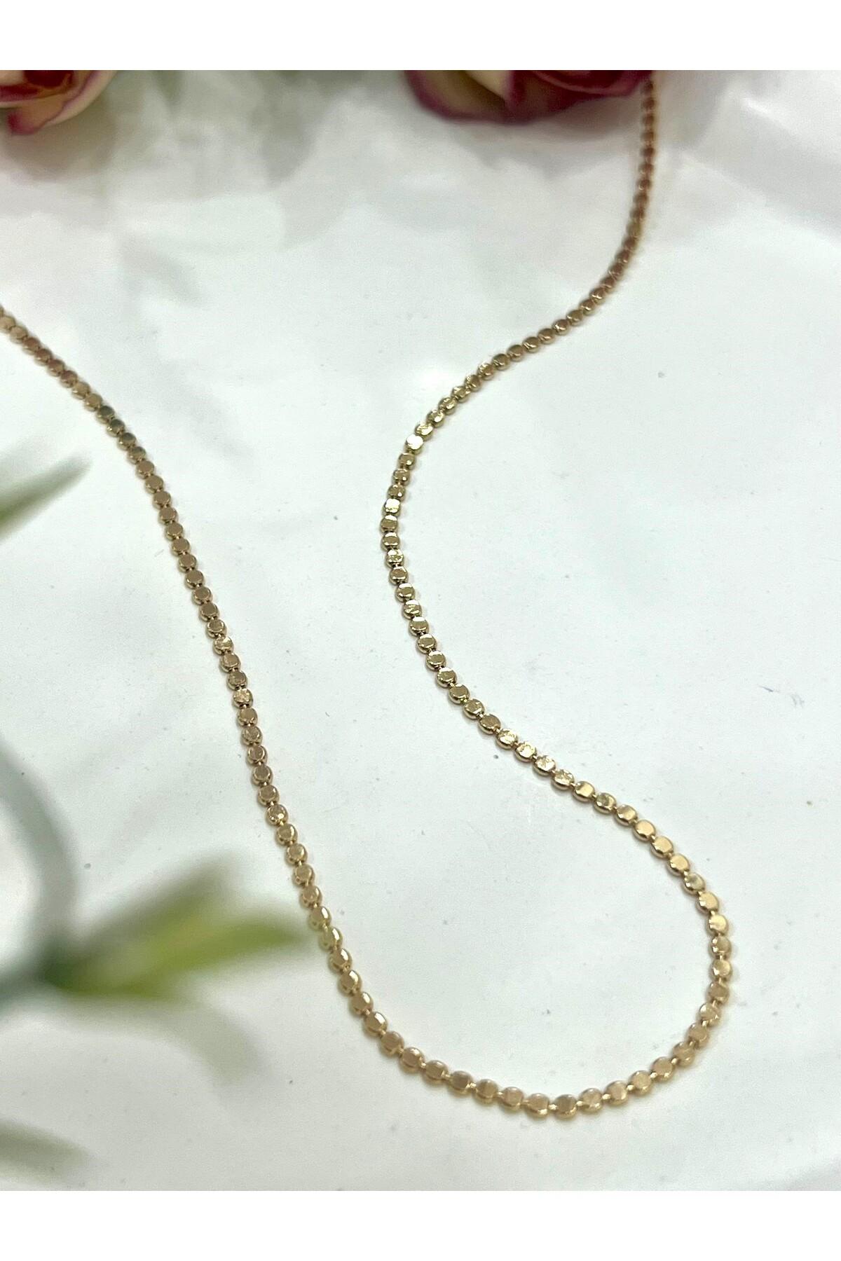 XUPING Ezme Zincir Çelik Kolye (18k Rose - 60cm) - Görsel 4