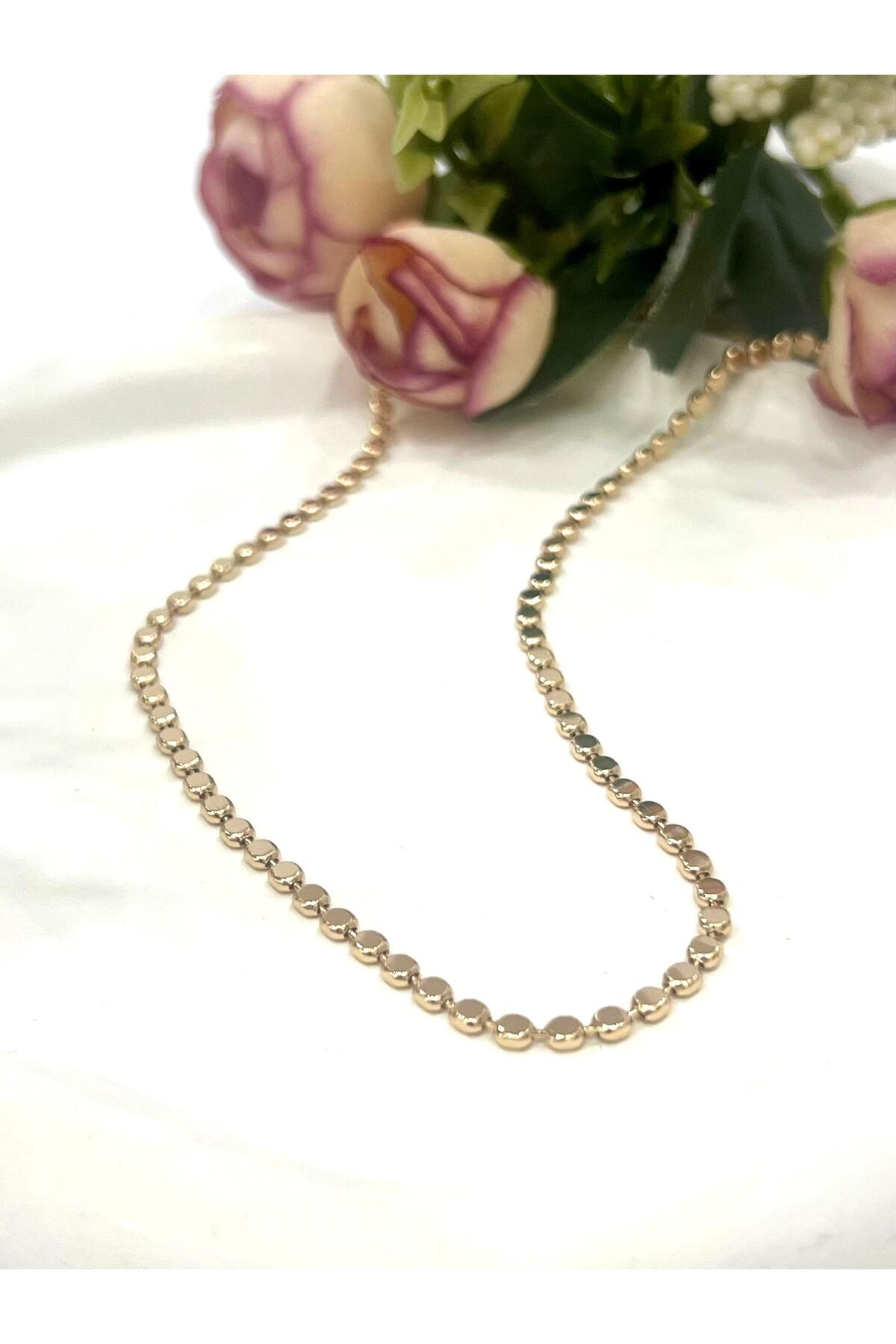 XUPING Ezme Zincir Çelik Kolye (18k Rose - 60cm) - Görsel 7