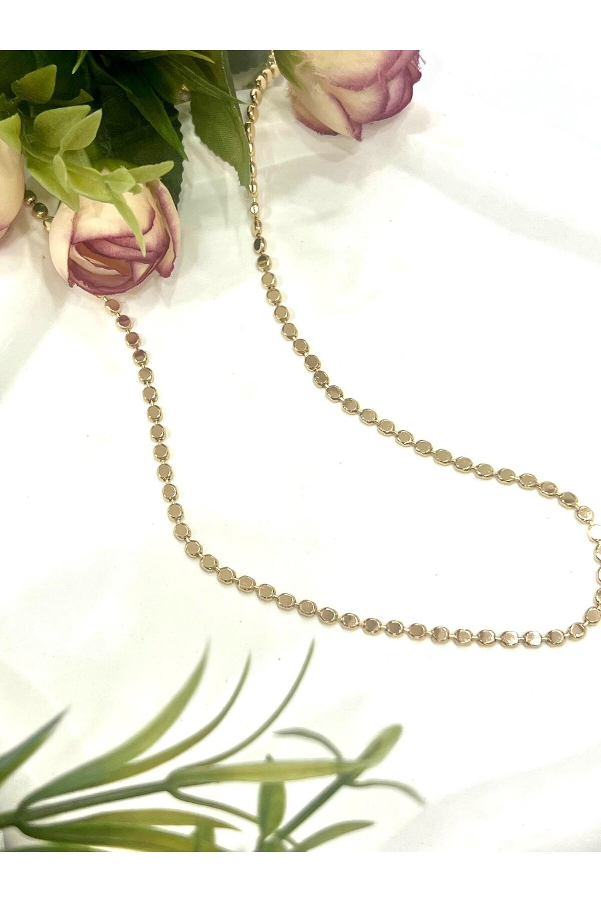 XUPING Ezme Zincir Çelik Kolye (18k Rose - 60cm) - Görsel 2