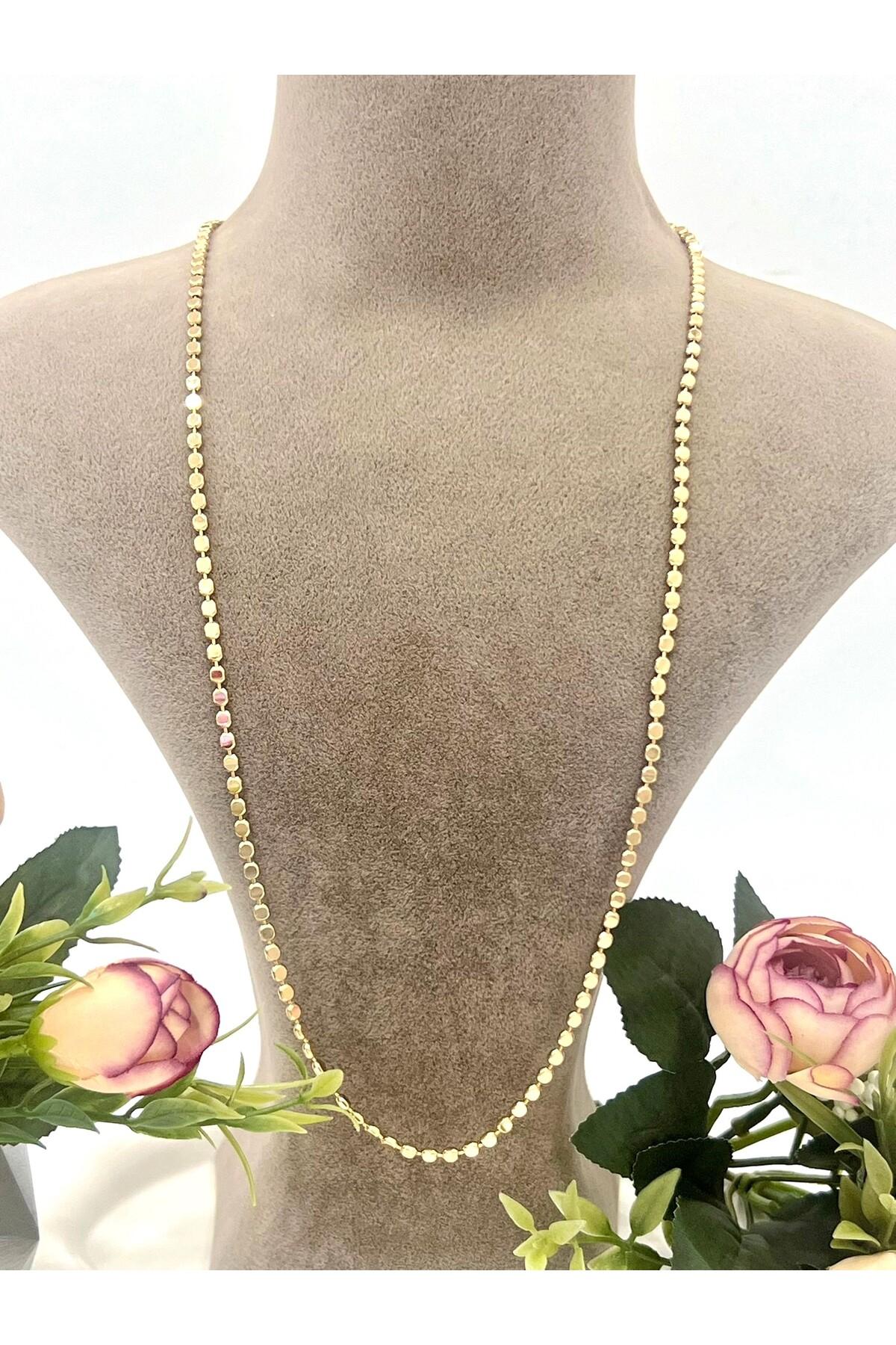 XUPING Ezme Zincir Çelik Kolye (18k Rose - 60cm) - Görsel 5