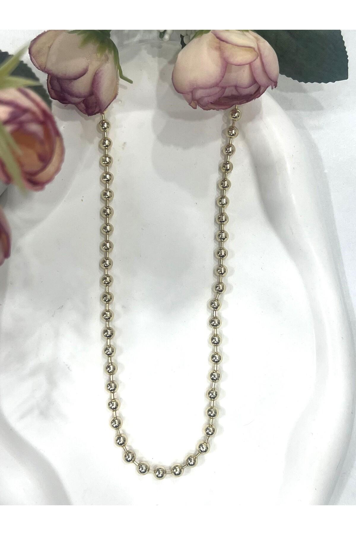 XUPING VIP Kalın 0,4mm Büyük Dorika Kolye (14k Gold - 60cm) - Görsel 4