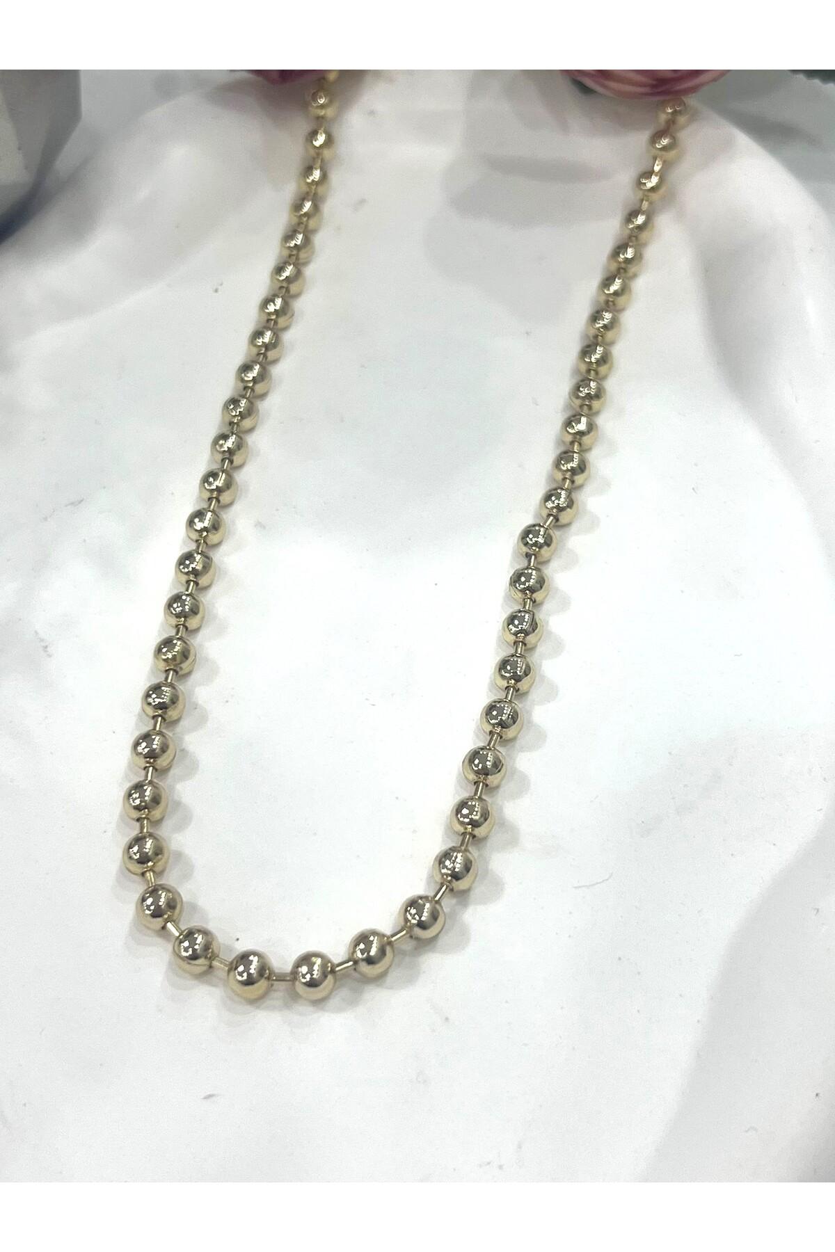 XUPING VIP Kalın 0,4mm Büyük Dorika Kolye (14k Gold - 60cm) - Görsel 2