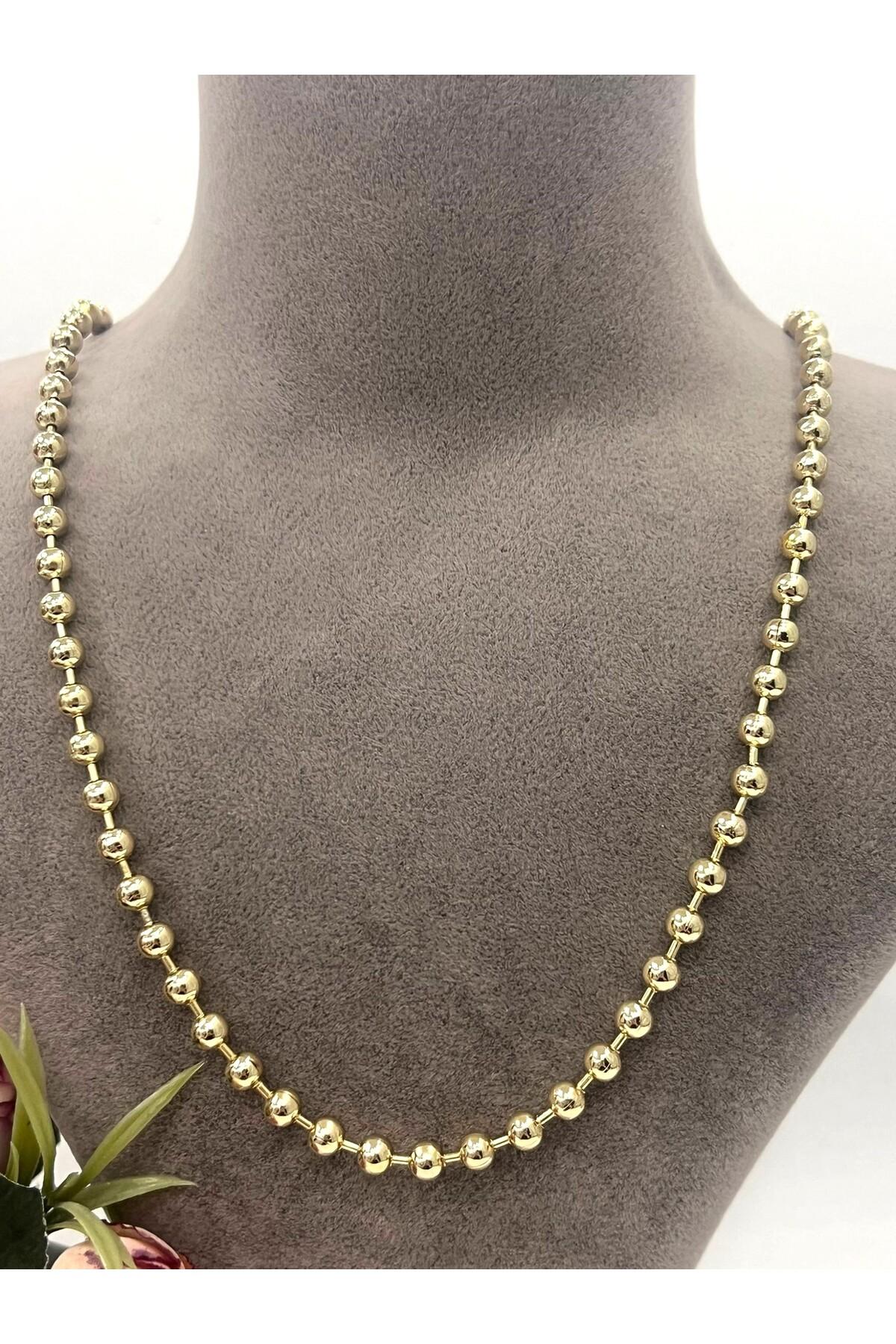 XUPING VIP Kalın 0,4mm Büyük Dorika Kolye (14k Gold - 60cm) - Görsel 3