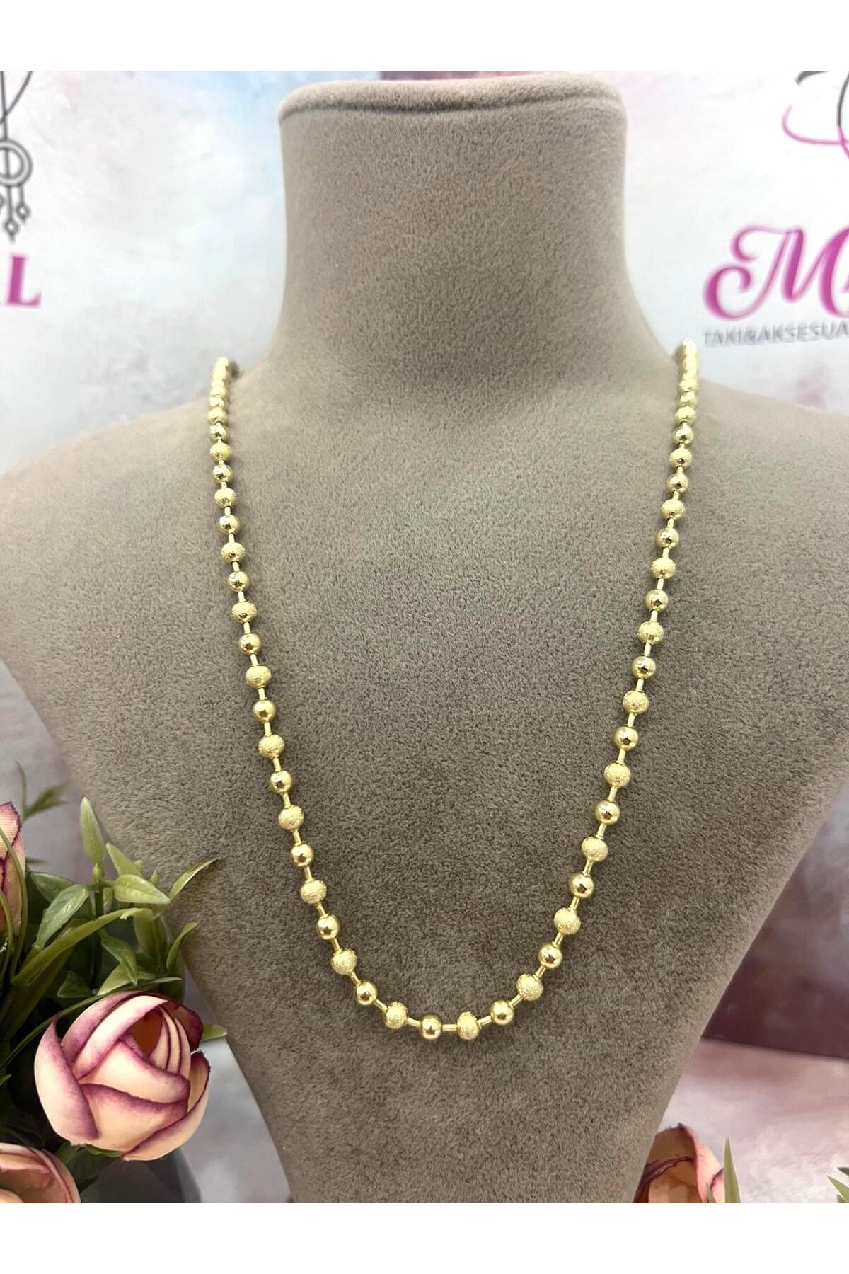 XUPING VIP Kalın 0,5mm Büyük Dorika Kolye (14k Gold - 60cm) - Görsel 2