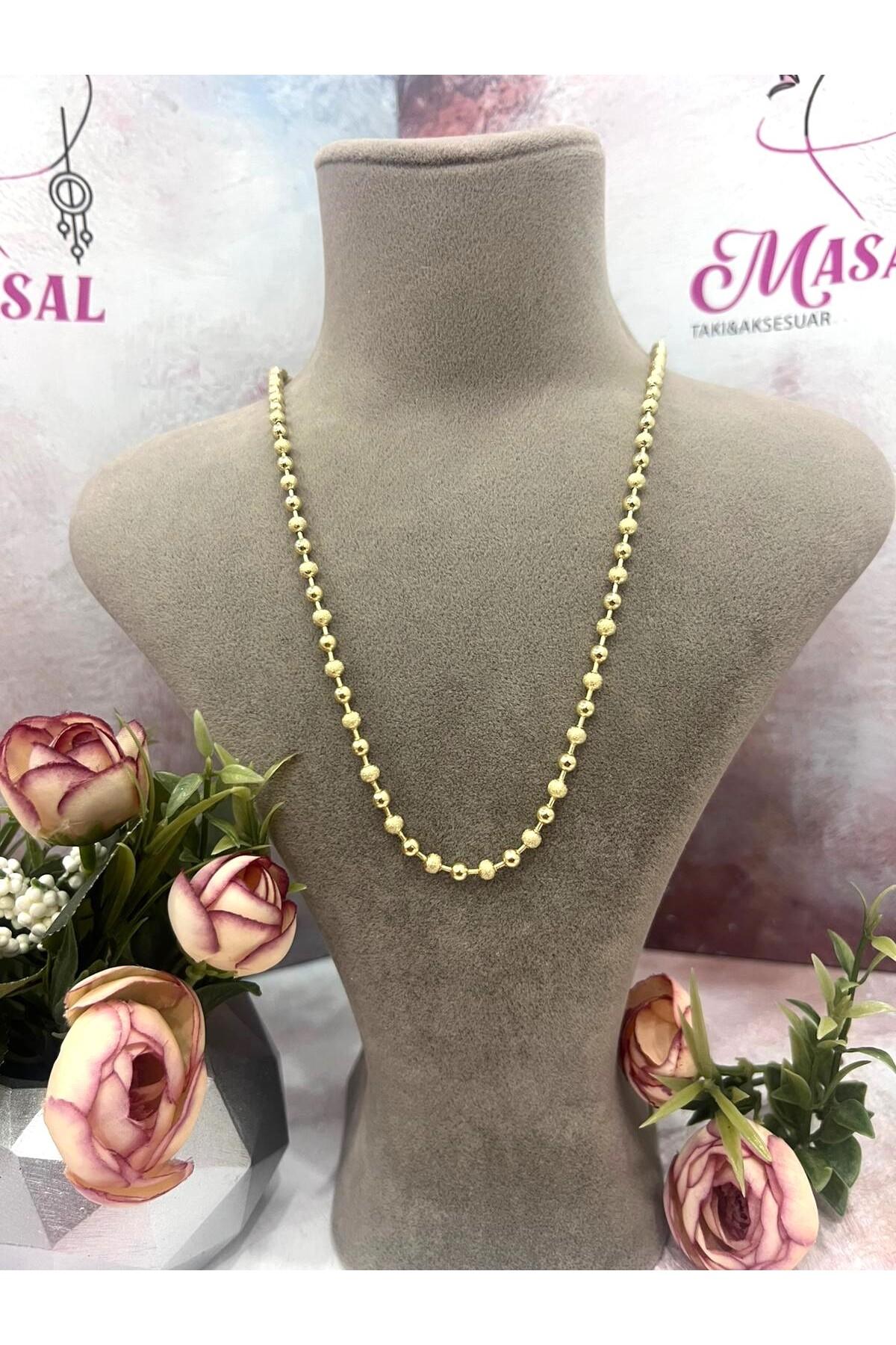 XUPING VIP Kalın 0,5mm Büyük Dorika Kolye (14k Gold - 60cm) - Görsel 4